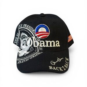 Black Embroidered Cap